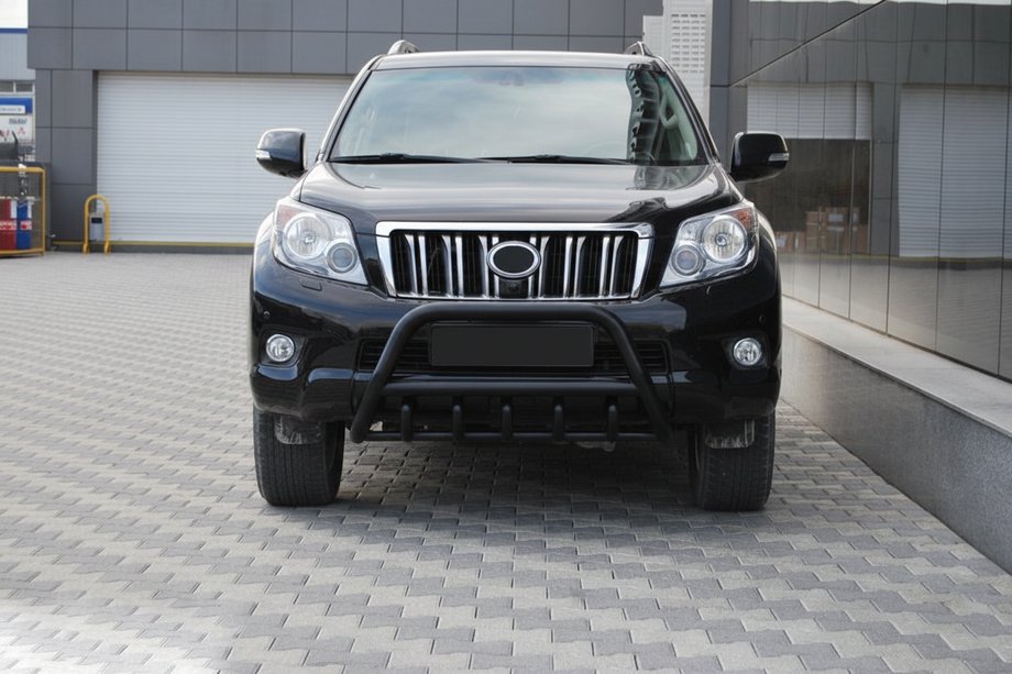 Toyota Land Cruiser Prado 150 2009-2023 Defensa Delantera WT003 Negra Acero Inoxidable Foto 6