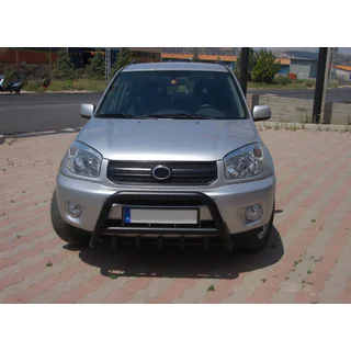 Defensa Delantera WT003 Negra Acero Inoxidable foto 1