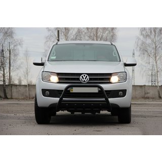 Defensa Delantera WT003 Negra Acero Inoxidable Volkswagen Amarok 2010-2022 foto 1
