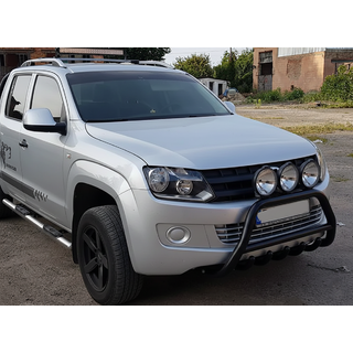 Defensa Delantera WT003 Negra Acero Inoxidable foto 4