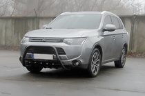 Mitsubishi Outlander 2012-2021 Defensa Delantera WT004 Negra (Acero Inoxidable) foto 3
