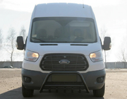 Ford Transit 2014- Defensa Delantera WT003 Negra (Acero Inoxidable) foto 2