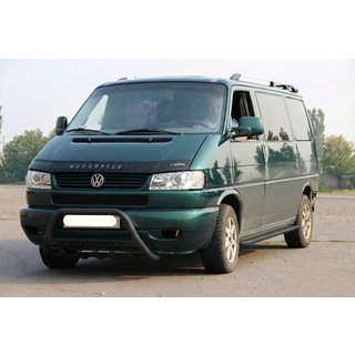 Defensa Delantera WT004 Negra (Acero Inoxidable) Volkswagen T4 Caravelle/Multivan 1990–2003 foto 2