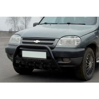 Defensa Delantera WT004 Negra (Acero Inoxidable)