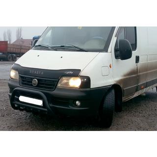 Defensa Delantera WT003 Negra (Acero Inoxidable) Peugeot Boxer 1994-2006 foto 3