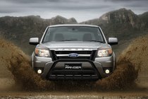 Ford Ranger 2007-2011 Defensa Delantera WT003 Negra Acero Inoxidable foto 1
