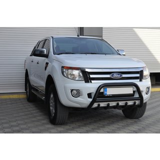 Protector Frontal WT003 Negro (Acero Inoxidable) Ford Ranger 2011–2022 foto 3