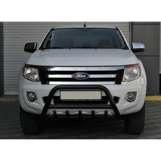 Protector Frontal WT003 Negro (Acero Inoxidable) Ford Ranger 2011–2022 foto 1