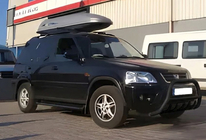 Honda CRV 1996-2001 Defensa Delantera WT003 Negra Acero Inoxidable foto 3