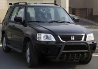 Honda CRV 1996-2001 Defensa Delantera WT003 Negra Acero Inoxidable foto 1
