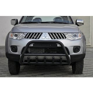 Defensa Delantera WT003 Negra (Acero Inoxidable) Mitsubishi L200 2006-2015 foto 3