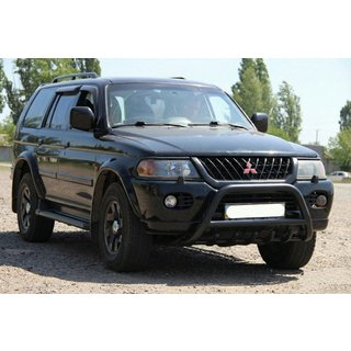 Defensa Delantera WT003 Negra Acero Inoxidable foto 1