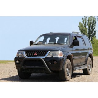 Defensa Delantera WT003 Negra Acero Inoxidable foto 3