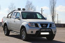 Nissan Navara 2006-2015 Defensa Delantera WT003 Negra Acero Inoxidable foto 1