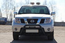 Nissan Pathfinder R51 2005-2014 Defensa Delantera WT003 Negra Acero Inoxidable foto 5