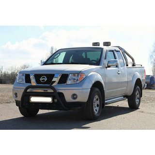 Defensa Delantera WT003 Negra Acero Inoxidable Nissan Pathfinder R51 2005-2014 foto 4