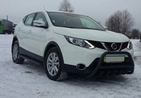 Nissan Qashqai 2014-2021 Defensa Delantera WT003 Negra Acero Inoxidable foto 1