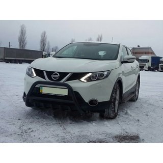 Defensa Delantera WT003 Negra Acero Inoxidable Nissan Qashqai 2014-2021 foto 4