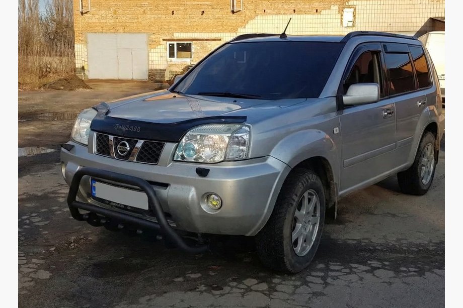 Nissan X-trail T31 2007-2014 Protector Frontal WT003 Negro (Acero Inoxidable) Foto 11