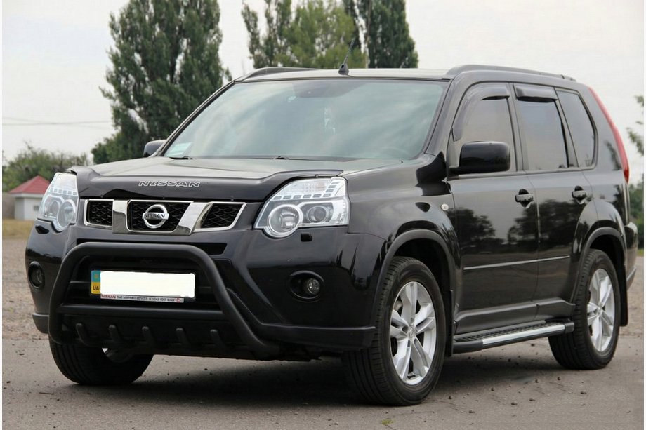 Nissan X-trail T31 2007-2014 Protector Frontal WT003 Negro (Acero Inoxidable) Foto 4