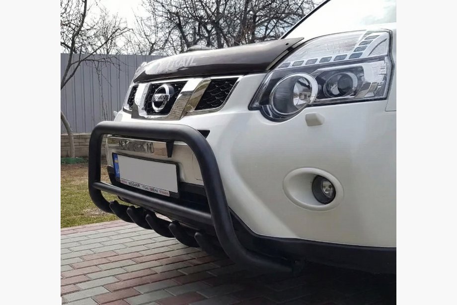 Nissan X-trail T31 2007-2014 Protector Frontal WT003 Negro (Acero Inoxidable) Foto 9