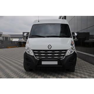 Defensa Delantera WT003 Negra (Acero Inoxidable) Opel Movano 2010-2021 foto 1