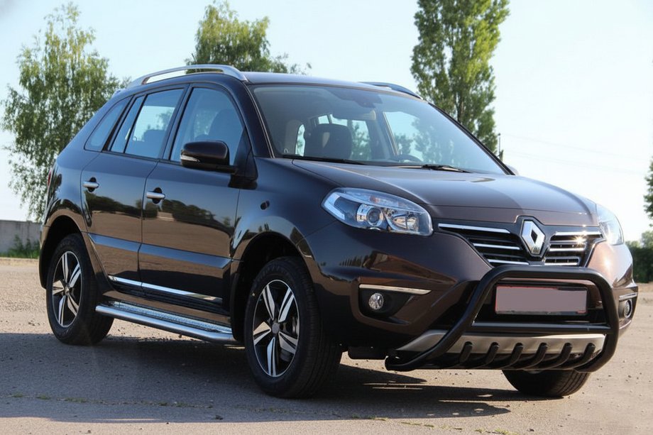 Renault Koleos 2008-2016 Defensa Delantera WT003 Negra (Acero Inoxidable) Foto 4