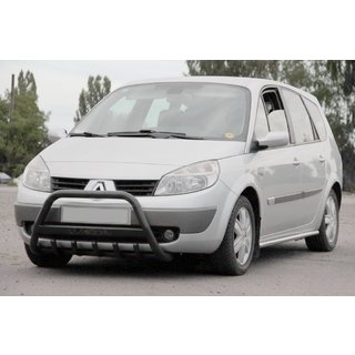 Defensa Delantera WT004 Negra (Acero Inoxidable) Renault Scenic/Grand 2003-2009 foto 4