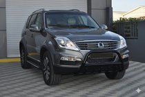 SsangYong Rexton I 2001-2017 Defensa Delantera WT003 Negra Acero Inoxidable foto 3