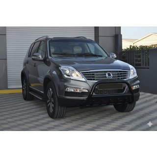 Defensa Delantera WT003 Negra Acero Inoxidable SsangYong Rexton I 2001-2017 foto 3