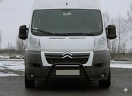 Citroen Jumper 2007-2025 Defensa Delantera WT003 Negra (Acero Inoxidable) foto 4