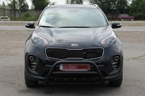 Kia Sportage 2015-2021 Defensa Delantera WT003 Negra Acero Inoxidable foto 4