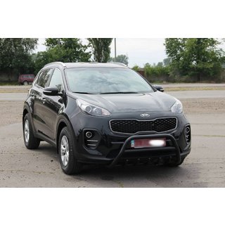 Defensa Delantera WT003 Negra Acero Inoxidable Kia Sportage 2015-2021 foto 3