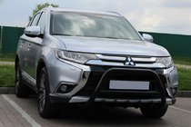 Mitsubishi Outlander 2012-2021 Defensa Delantera WT003 Negra (Acero Inoxidable) foto 1