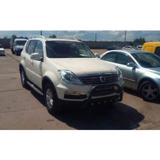 Defensa Delantera WT004 Negra (Acero Inoxidable) SsangYong Rexton I 2001-2017 foto 3