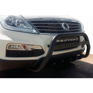 Defensa Delantera WT004 Negra (Acero Inoxidable) SsangYong Rexton I 2001-2017 foto 1