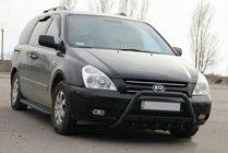 Kia Carnival 2002-2013 Defensa Delantera WT004 Negra (Acero Inoxidable) foto 2
