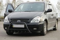 Kia Carnival 2002-2013 Defensa Delantera WT004 Negra (Acero Inoxidable) foto 3