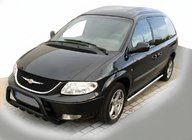 Chrysler Voyager 2001-2007 Defensa Delantera WT003 Negra (Acero Inoxidable) foto 1