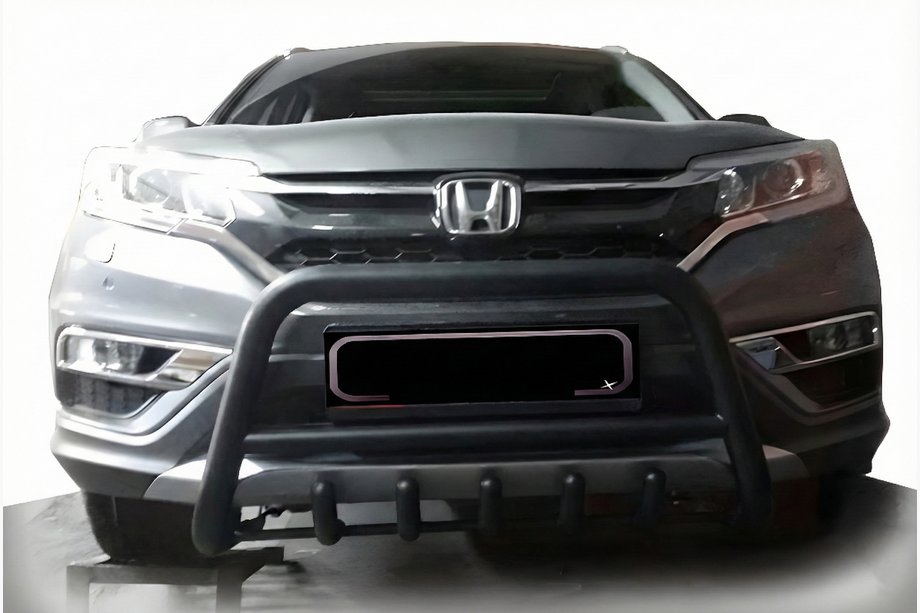 Honda CRV 2017-2022 Protector Frontal WT003 Negro (2016-2019, Acero Inoxidable) Image