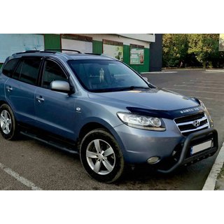 Defensa Delantera WT004 Negra (Acero Inoxidable) Hyundai Santa Fe 2 2006-2012 foto 1