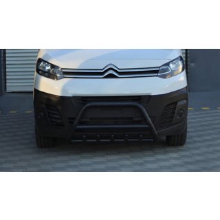 Defensa Delantera WT003 Negra Acero Inoxidable Peugeot Traveller 2017- foto 4