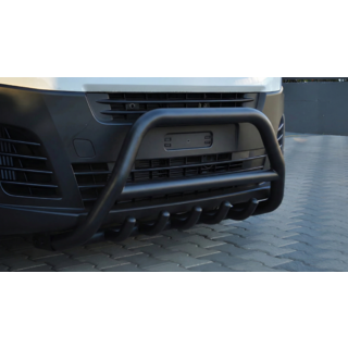 Defensa Delantera WT003 Negra Acero Inoxidable Peugeot Traveller 2017- foto 1