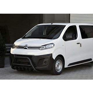 Defensa Delantera WT003 Negra Acero Inoxidable Peugeot Traveller 2017- foto 3