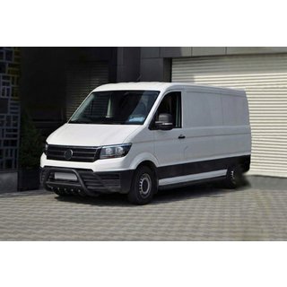 Defensa Delantera WT003 Negra Acero Inoxidable Volkswagen Crafter 2016- foto 3