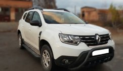 Renault Duster 2018-2024 Defensa Delantera con Inscripción WT004 Negra (Acero Inoxidable) foto 4