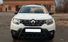 Renault Duster 2018-2024 Defensa Delantera con Inscripción WT004 Negra (Acero Inoxidable) foto 3