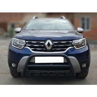Defensa delantera sin logotipo WT003 Negra (acero inoxidable) Dacia Duster 2018-2024 foto 3