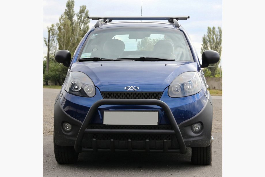 Chery Beat 2009-2015 Defensa Delantera WT003 Negra Acero Inoxidable Image