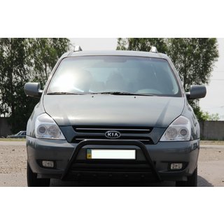 Defensa Delantera WT003 Negra Acero Inoxidable foto 1